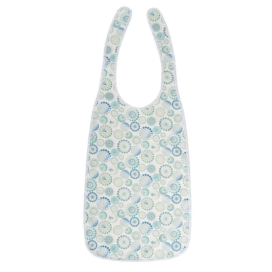 Suprima Ess-Schürze 5584 Polyester – Ess-Latz mit Schlaufen weiß bedruckt
