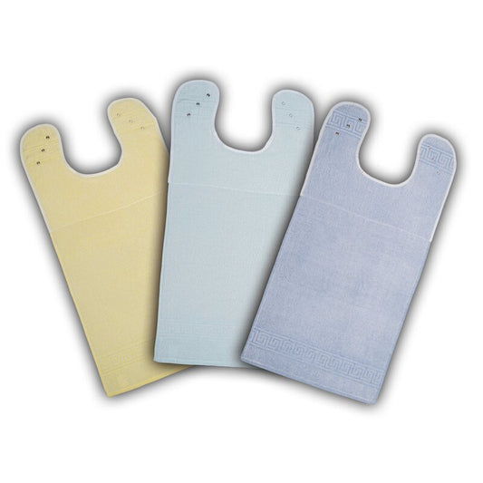 Suprima Ess-Schürze 5529 Frottee – Ess-Latz 3er-Set mit Druckknopf