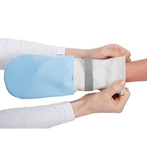 Suprima Kinder-Schutzhandschuhe gegen Kratzen & Nesteln (Modell 4829) – Bleu