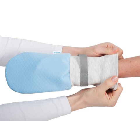 Suprima Patienten-Schutzhandschuhe gegen Kratzen & Nesteln (Modell 4830) – Bleu