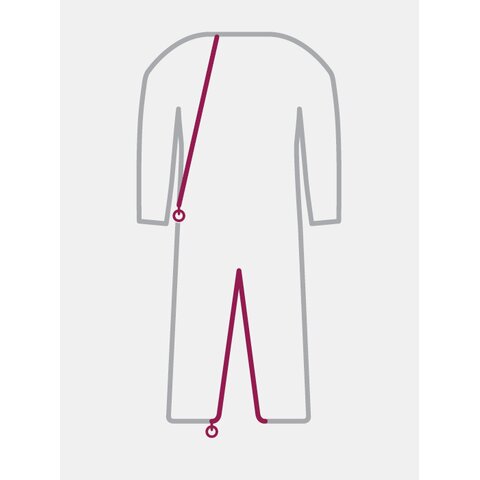 suprima Pflegeoverall 4082 – Sommer-Overall mit Rücken- & Bein-RV