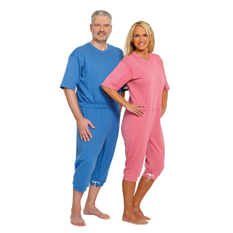 suprima Pflegeoverall 4082 – Sommer-Overall mit Rücken- & Bein-RV
