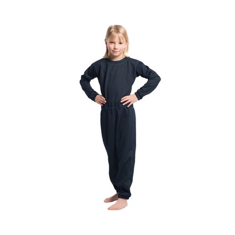 Suprima Kinder-Pflegeoverall reißfest mit Sicherheitsknopf (Modell 4744) – Marine