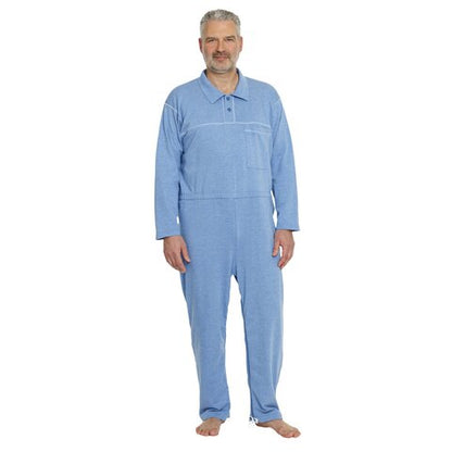 suprima CareFunction 4681 Pflegeoverall – Langarm-Overall mit Polokragen & Bein-RV
