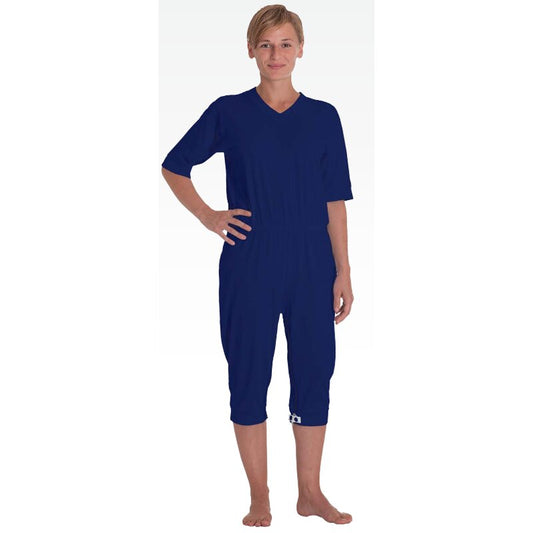suprima CareFunction 4704 – Kurzer Sommer-Pflegeoverall aus 100% Baumwolle