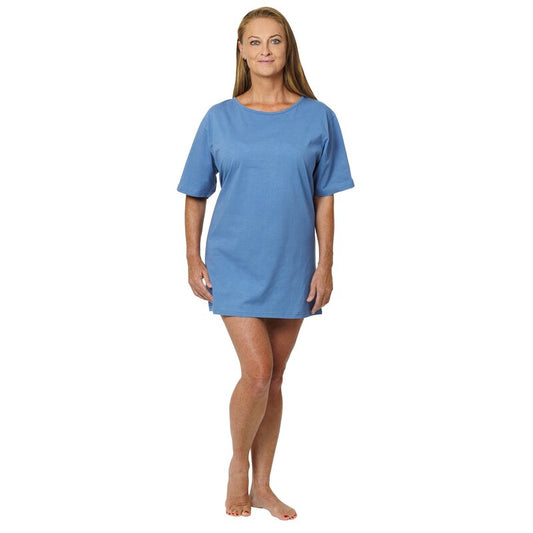 Suprima Pflegeshirt 4073 – Pflegehemd Baumwolle zum Binden