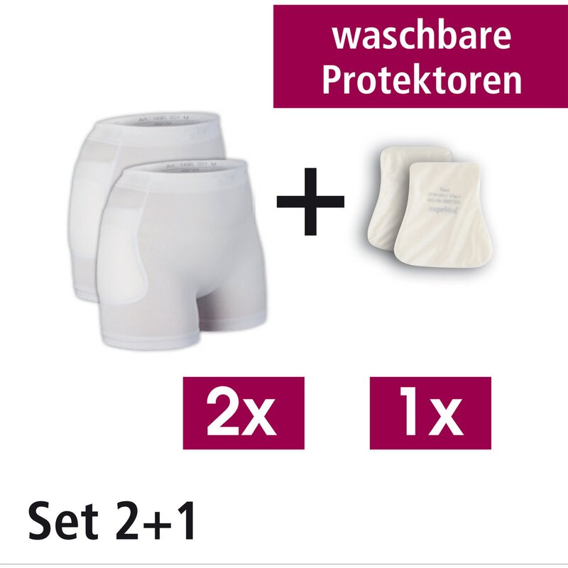 Suprima Protektor-Set 1495 – Hüftschutzhose 2er Set mit Protektoren