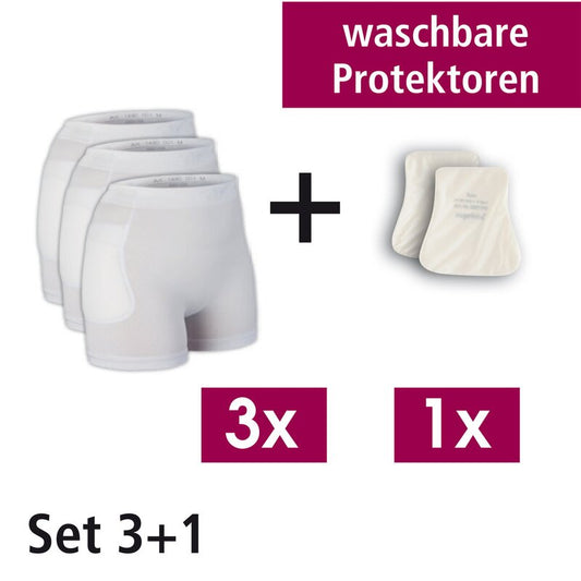 Suprima Protektor-Set 1497 – Hüftschutzhose 3er Set mit Protektoren