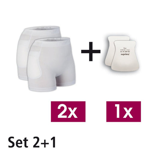 Suprima Protektor-Starter-Set 1494 – Hüftschutzhose 2er Set mit Protektoren