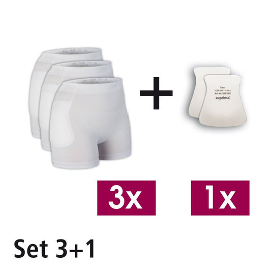 Suprima Protektor-Starter-Set 1496 – Hüftschutzhose 3er Set mit Protektoren