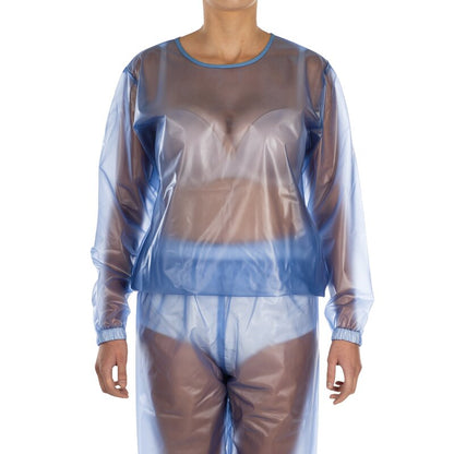 suprima PVC-Schlafanzug-Oberteil – Unisex Schutz-Oberteil mit Armabschluss