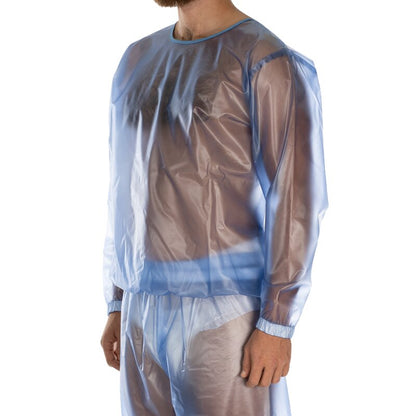 suprima PVC-Schlafanzug-Oberteil – Unisex Schutz-Oberteil mit Armabschluss