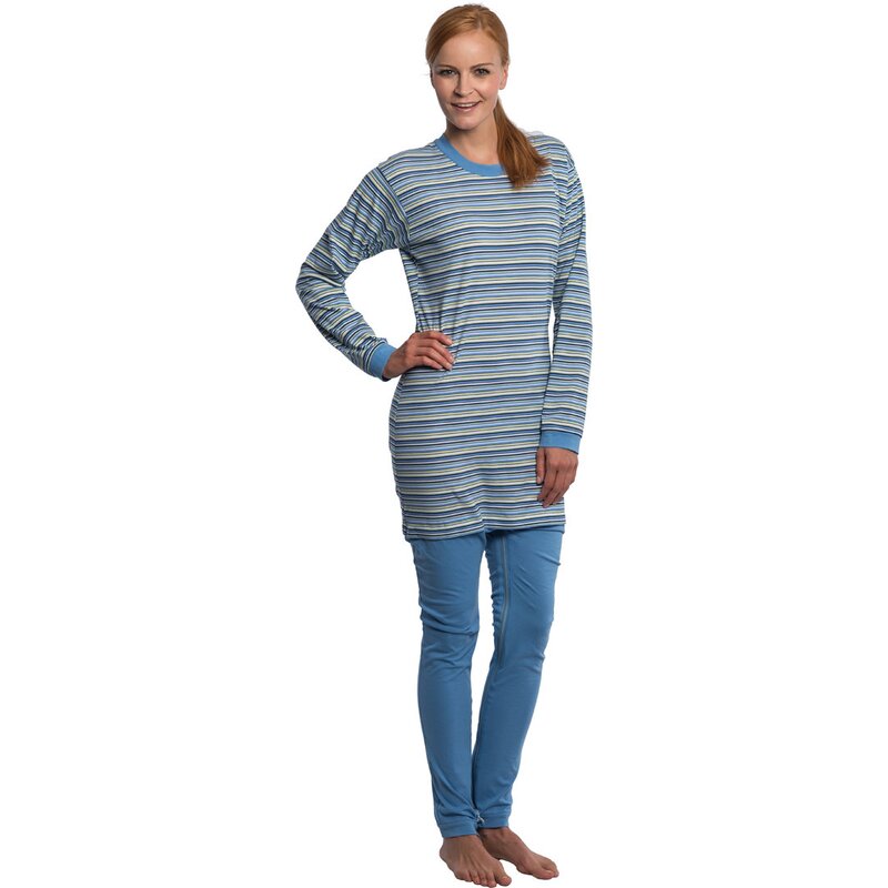 suprima CareFunction 4708 Pyjama-Pflegeoverall – 100% Baumwolle mit Doppel-RV