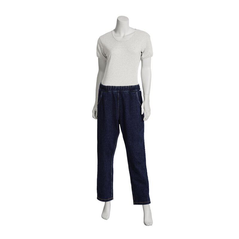 suprima CareActive 4510 Tages-Pflegeoverall – Modischer Jeans-Look mit Rücken-RV
