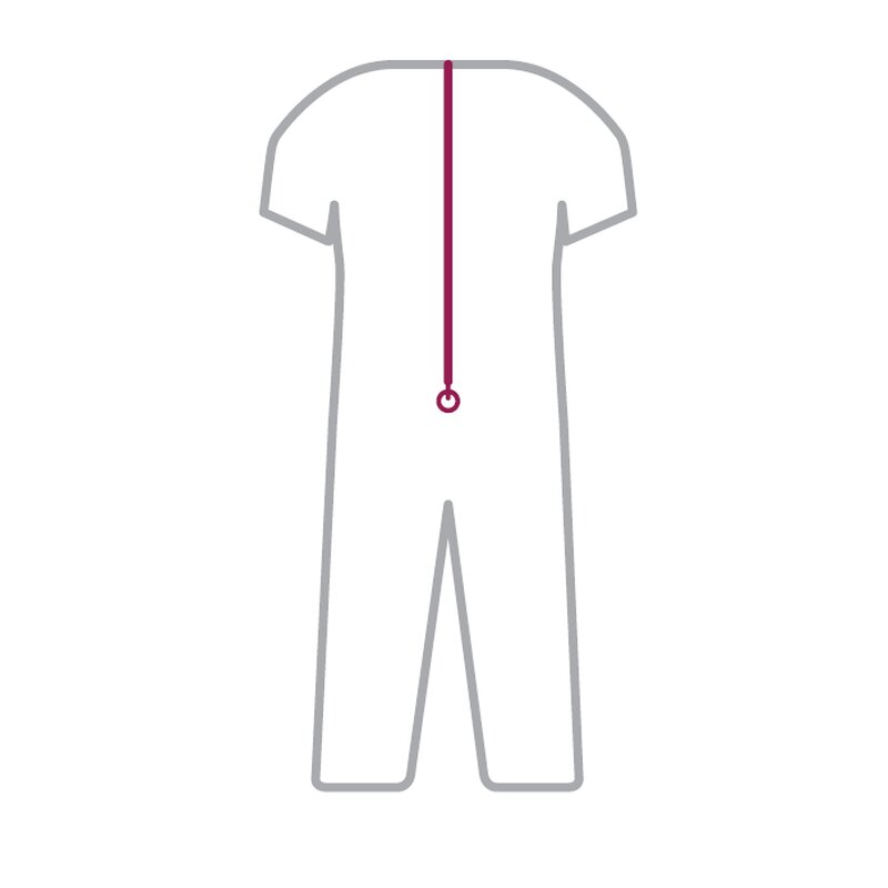 suprima CareActive 4510 Tages-Pflegeoverall – Modischer Jeans-Look mit Rücken-RV