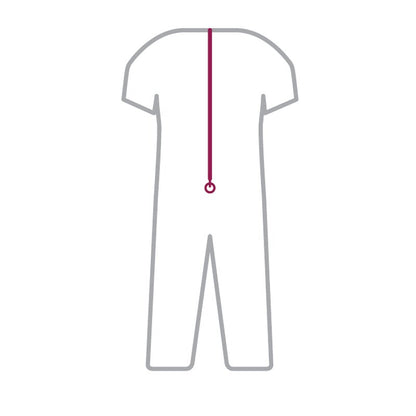 suprima CareActive 4510 Tages-Pflegeoverall – Modischer Jeans-Look mit Rücken-RV